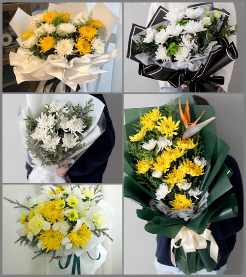 广东揭阳市普宁市燎原街道大员村白事花束代送